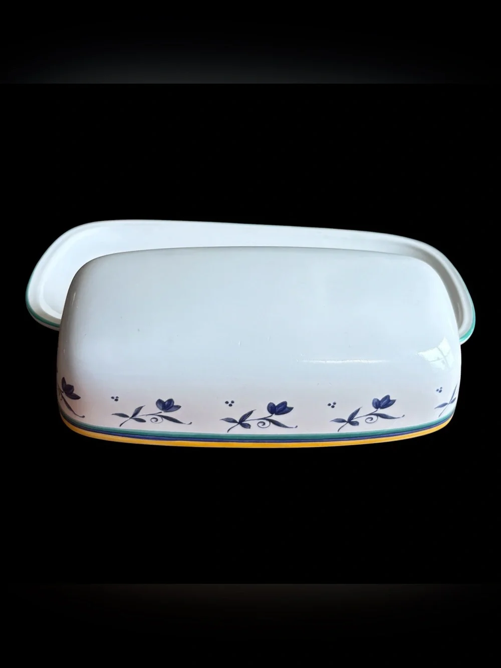 Vintage Studio Nova Skylight Ceramic Covered Butter Dish
